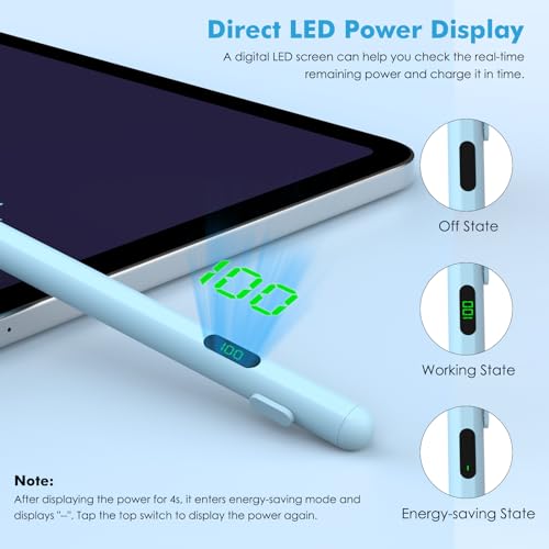 MoKo Universal Capacitive Stylus Pencil for Touch Screen, Blue - color: Blue