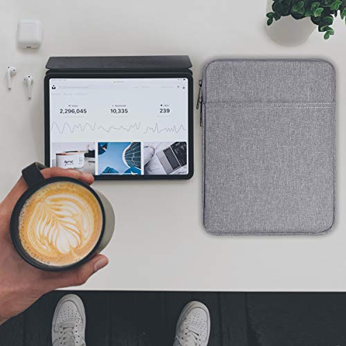 Tablet Sleeve Case for 11" Samsung Galaxy Tab A9+/ Galaxy Tab S6 Lite, iPad Air M4 M3, Pro 11 M5,iPad 9/8/7 10.2 Bag, Light Grey - color: Light Grey, size: 9-11 Inch