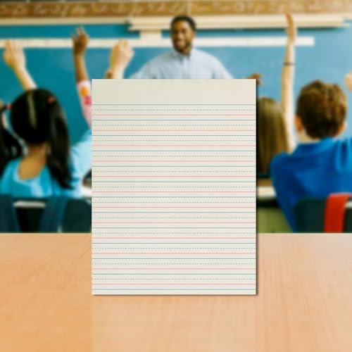 School Smart Zaner-Bloser Writing Paper,Handwriting Practice Lined Paper,Grade 3 Learning,1/2 Inch Rule,8 x 10-1/2 Inches,500 Sheets,(Pack of 10) - size: 8" x 10.5" (Pack of 10), style: 1/2 Inch Ruled