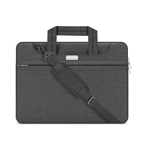 HESTECH 16-17.3 inch Laptop Bag with Shoulder Strap and Handle Compatible for HP 17.3" Pavilion,Lenovo 17.3",Dell Inspiron 5000 17 Chromebook (We are All Mad Here) - color: Black, size: 16"-17.3 Inch