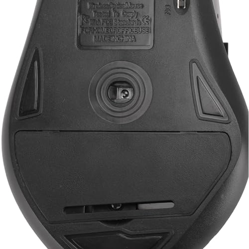2.4G Mouse, Compact Laptop Mouse for Computer (Black) - color: Black