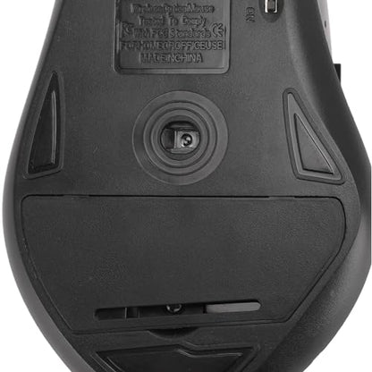 2.4G Mouse, Compact Laptop Mouse for Computer (Black) - color: Black