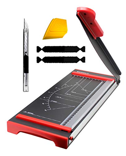 VViViD Ecocut 12 Inches Guillotine Style Paper Craft Cutter W/Ruled Base (Cutter w/Toolkit)