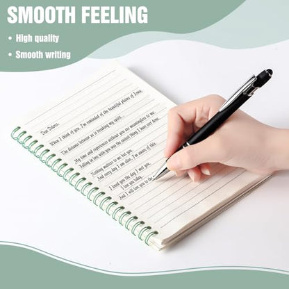 MotiMind 6 Pcs Aesthetic Spiral Notebooks Sage Green School Supplies for Work A5 College Ruled Spiral Journal Notebook Office Stationery Kit for School Work Note-taking Women Men Writing, 100 Sheets