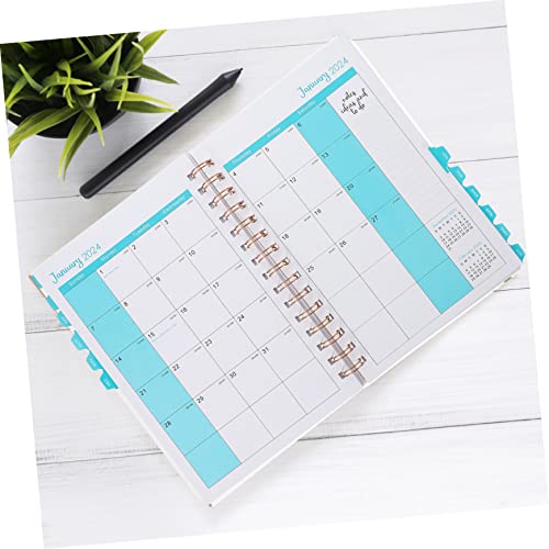 Academic Planner Notebook for Daily Scheduling Multi-function Spiral Calendar Notes Section Portable Organizer for Students and Professionals