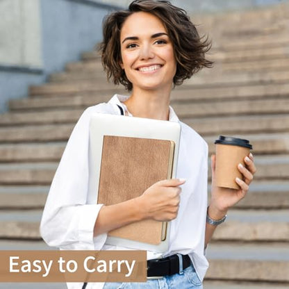 Lined Journal Notebook for Work College Ruled Note Book 5.79"x8.27" A5 PU Leather Daily Journaling 216 Pages for Women Men Writing Home School Supplies Business (RoseGold) - color: 09-RoseGold-1pack, style: A5 Lined 216pages