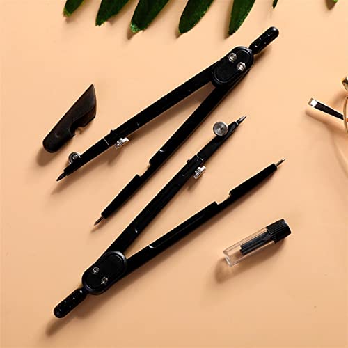 KUYWLMKMZZ Drawing Compass Stainless Steel Math Geometry Kit Compass Multifunctional Metal Drafting Drawing Tool School Student Stationery Geometry Set (Color : B) - color: B