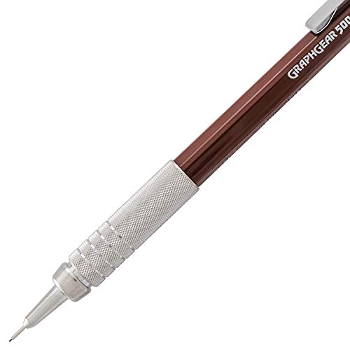 Pentel GraphGear 500 Mechanical Drafting Pencil, (0.9mm), Bold Line, Gray Barrel, Pack of 4 (PG529BP4N)