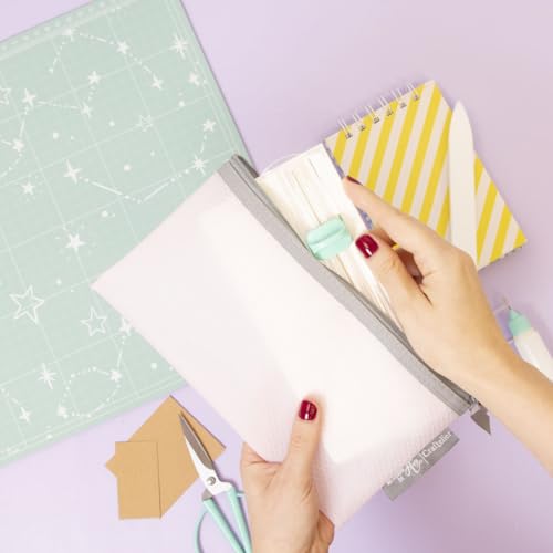 Craftelier - Paper Trimmer and Score Board for Paper Crafts | Mini Cutting Board Tool for Scrapbooking Supplies | Card Making, Small Business Essentials | Size 3.5 x 6.7 inches - size: 3.5 x 6.7 inches