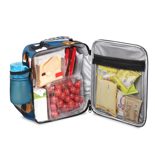 Custom Lunch Bag with Name, Personalized Name Insulated Lunch Bag Reusable Leakproof Kids Lunch Box for Girls Boys Cooler Tote Bag with Adjustable Shoulder Strap for School Picnic Work - color: Customized