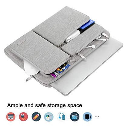 Lacdo 360° Protective Laptop Sleeve Case for 13 inch New MacBook Air M5 A3449 (2026), M4 A3240 2025, M3 A3113, M2 A2681, M1 A2337 | 13 inch New MacBook Neo A18 Pro A3404 (2026) Computer Bag, Gray - color: Gray, size: New MacBook Air/Neo/Pro 13 Inch
