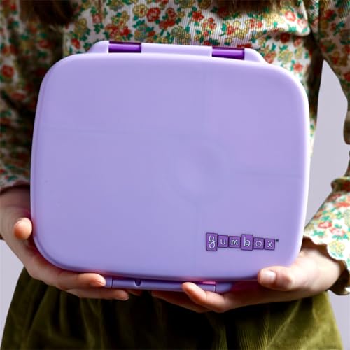 Yumbox Go Leakproof Bento Lunch Box, 5 Compartments, Kyoto Purple | Deep Portioned Tray | Removable Silicone Gasket | Lightweight Construction | Fits Most Lunch Bags | Easy-Clean Design - color: Kyoto Purple