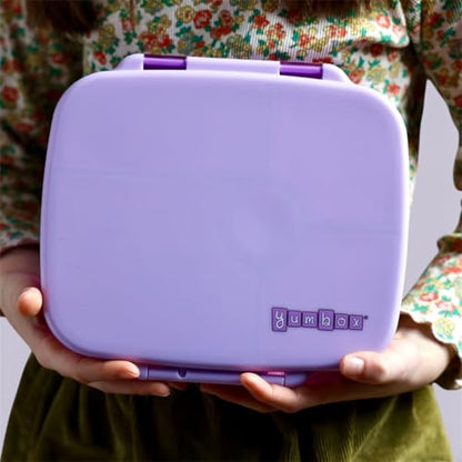 Yumbox Go Leakproof Bento Lunch Box, 5 Compartments, Kyoto Purple | Deep Portioned Tray | Removable Silicone Gasket | Lightweight Construction | Fits Most Lunch Bags | Easy-Clean Design - color: Kyoto Purple