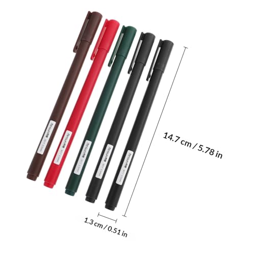 Gadpiparty 5pcs Multi-function Gel Pens Set Fast-drying Smooth Writing Pens for Students and Home Use for Journaling Note Taking and Art Projects