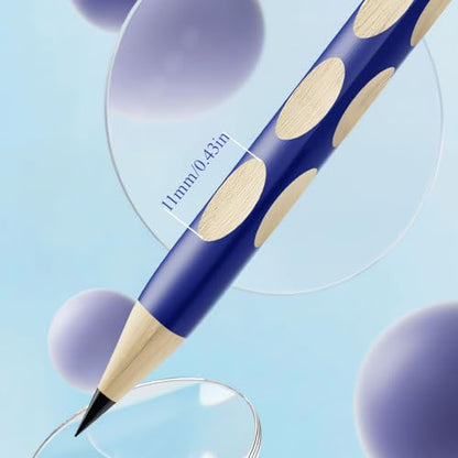 M&G 30pcs Triangular Pencils, 2B Pencils with Grip Correction, Wooden Graphite Pencils, Pre-Sharpened Break-Resistant, Suitable for Writing, Drawing, and Sketching - style: 30pcs Blue 2B