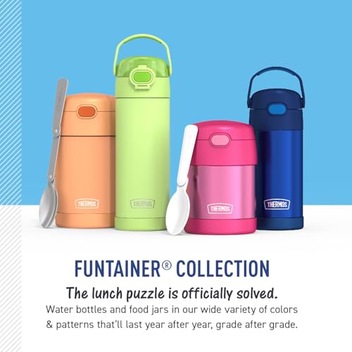THERMOS FUNTAINER 16 Ounce Plastic Hydration Bottle with Spout, Pokemon - color: Pokemon