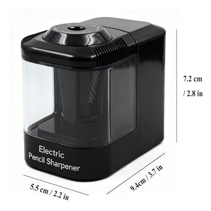 Heavy Duty Electric Pencil Sharpener, USB and Battery Powered, Best for Kids Students and Personal Use in Office School and Home by JinZeFa