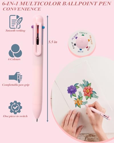 54Pcs Aesthetic School Supplies Set with Large Pastel Pencil Case 12 Dual Tip Highlighters, 6 Gel Pens, 5 Black Pens, 5 Mechanical Pencils (0.5-2.0mm) for Students Stationary College Essentials Gifts - color: Pink
