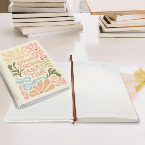 Hardcover Ruled Journal Notebook, Trendy Preppy Journal Notebook, Journal College Ruled Notebooks, Trendy Hardcover Notebook for Teacher Teen Girls Office Supplies Planner - color: Multi 1159