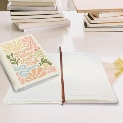 Hardcover Ruled Journal Notebook, Trendy Preppy Journal Notebook, Journal College Ruled Notebooks, Trendy Hardcover Notebook for Teacher Teen Girls Office Supplies Planner - color: Multi 1159