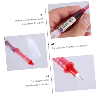 PRETYZOOM 9pcs Quick-drying Gel Ink Pens 0.5mm Fine Point Set for School and Office Use, Smooth Writing Sign Pens for Students and Professionals