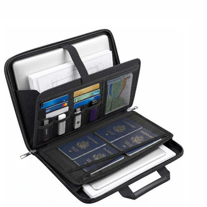 TILYMOL Fireproof Document Bag (5200℉) - Upgraded Heat Insulated Layers Waterproof Document Bag with Handle for Important Paper, Passports & Valuables, Secure Storage for Home, Office & Travel - size: Small Briefcase