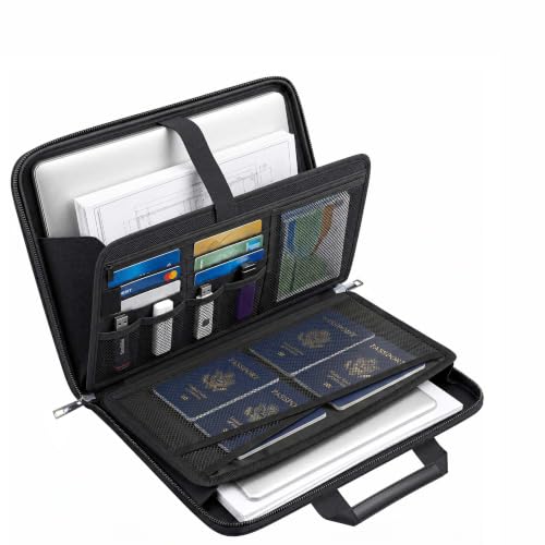 TILYMOL Fireproof Document Bag (5200℉) - Upgraded Heat Insulated Layers Waterproof Document Bag with Handle for Important Paper, Passports & Valuables, Secure Storage for Home, Office & Travel - size: Small Briefcase