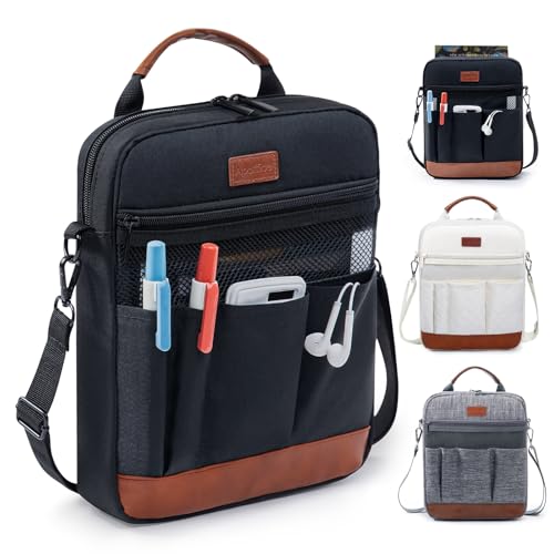 Book Sleeve with Zipper, Book Covers for Book Lovers, Multi-pocket Book Protector Cover with Shoulder Strap,Book Bag for Ipaad, kidle - Back To School Book Accessories