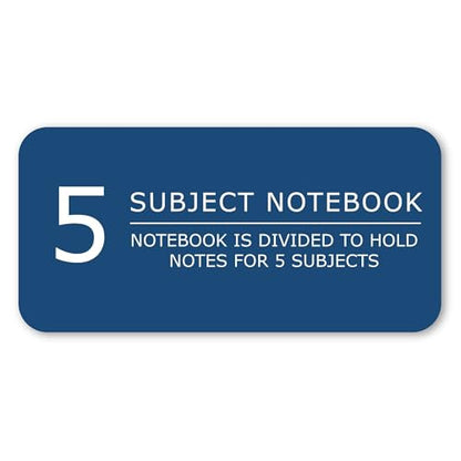 Roaring Spring Environotes Recycled Spiral Notebook, 5 Subject, 11" x 9", 160 Perforated Sheets, 20 lb Bio-Based Paper, College Ruled w/ Margin, Assorted Earthtone Covers, Double Pocket, 4 Dividers, Made in USA - size: 11" x 9" 160 Sheets (Pack of 1)