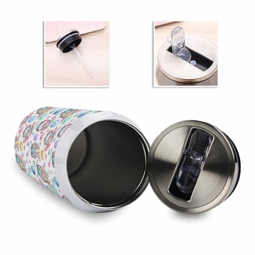 Easter Eggs Colorful Gnomes Spring Flowers 14oz Stainless Steel Tumbler with Lid & Straw-Double Wall Vacuum Insulated Travel Mug Water Bottle Coffee Beverage Drinks Cup - size: 14 Ounces