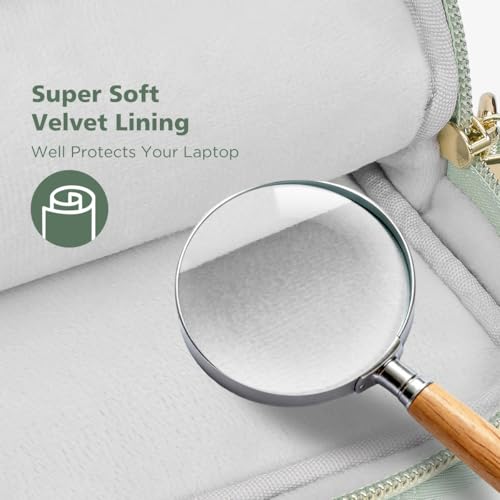 KIZUNA Laptop Sleeve Case 17 Inch Computer Shoulder Bag for 17.3" Lenovo ThinkBook Plus/IdeaPad 3i Gen7/ASUS Vivobook/ZenBook Pro/LG gram/MSI 17/Dell XPS/HP ENVY,Green - color: Green, size: 17 Inch