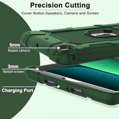 iPad 6th Generation Cases, iPad 5th Generation Case, iPad Air 2 Case, iPad 9.7 Case, Shockproof Rugged Drop Protection Cover Built with Kickstand for iPad 9.7'' A1893/A1954/A1822/A1823 - color: Darkgreen +Black