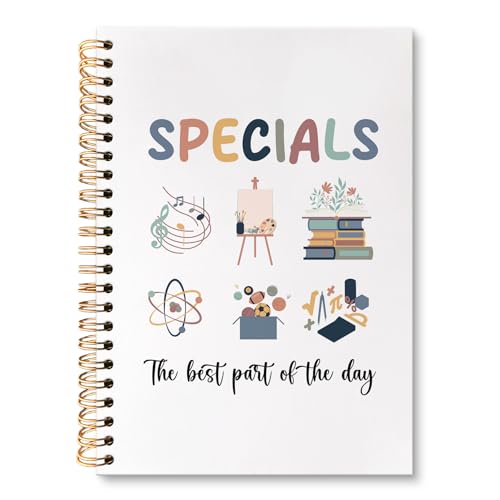 Teacher Spiral Notebook Journal, Specials End of Year Best Teacher Gifts Journal for Notes Planning, Teachers Appreciation Gifts Maestra for Notes Taking, 5.5 X 8.3 Inch - color: Specials