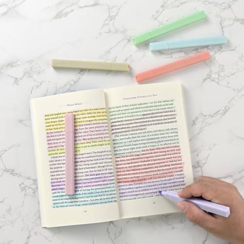 konket- Aesthetic Bible Highlighters No Bleed, Cute Pastel Highlighters, 12 pcs Chisel Tip