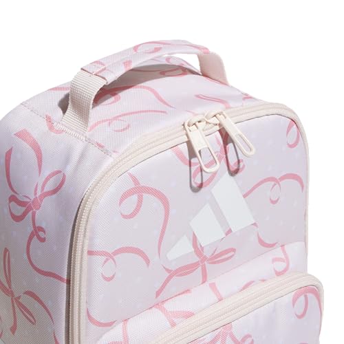adidas Kids Santiago Lunch Bag for Girls & Boys – Insulated Cooler Lunchbox, 8L - color: 4.0/Bow Print Pink Tint/ Pink Tint