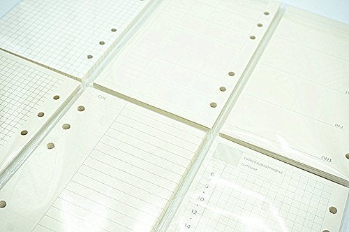 6 Ring Binder Refill, Undated A5 Planner Inserts, Monthly Planner Refill for Compatible with Filofax, Tracker Book, 45sheets/90pages, Harphia(A5 5.59 x 8.27'',Monthly) - color: Monthly Plan, size: A5