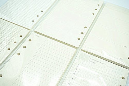 6 Ring Binder Refill, Undated A5 Planner Inserts, Monthly Planner Refill for Compatible with Filofax, Tracker Book, 45sheets/90pages, Harphia(A5 5.59 x 8.27'',Monthly) - color: Monthly Plan, size: A5