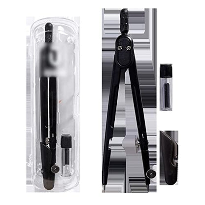 KUYWLMKMZZ Drawing Compass Stainless Steel Math Geometry Kit Compass Multifunctional Metal Drafting Drawing Tool School Student Stationery Geometry Set (Color : B) - color: B