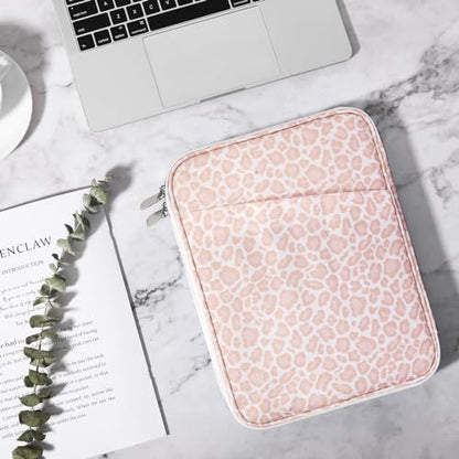 TiMOVO 9-11" Tablet Sleeve Bag for iPad 11-inch A16 2025, iPad 10.9"/10.2"| Air 11 Inch/5th/4th Gen. 10.9", Galaxy Tab A9+/A11Plus 11", Protective Bag with Pocket, Pink Leopard - color: Aa-Pink Leopard, size: 9-11 Inch