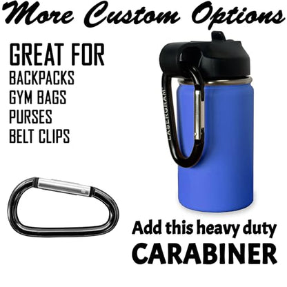 LaserGram Personalized Water Bottle, Grad Cap Class of 2023, 2024, 2025, 2026, 2027, Stainless Steel Double Wall Vacuum Insulated with Flip Top Straw, Custom Engraved Gift (12oz / 335ml Dark Blue) - color: Dark Blue, size: 12 Ounces