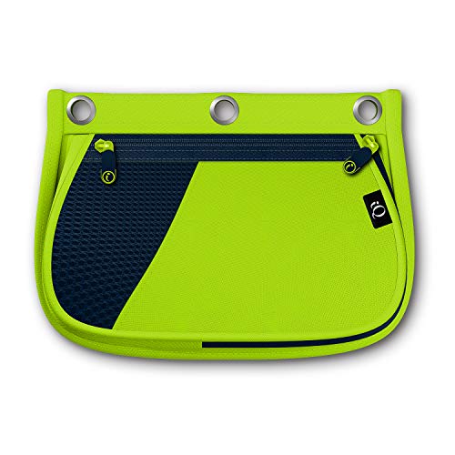 iScholar iQ Expandable Pencil Pouch, 2 Pockets, 3-Hole Pouch, Color Will Vary (55020) - style: 2 Pocket