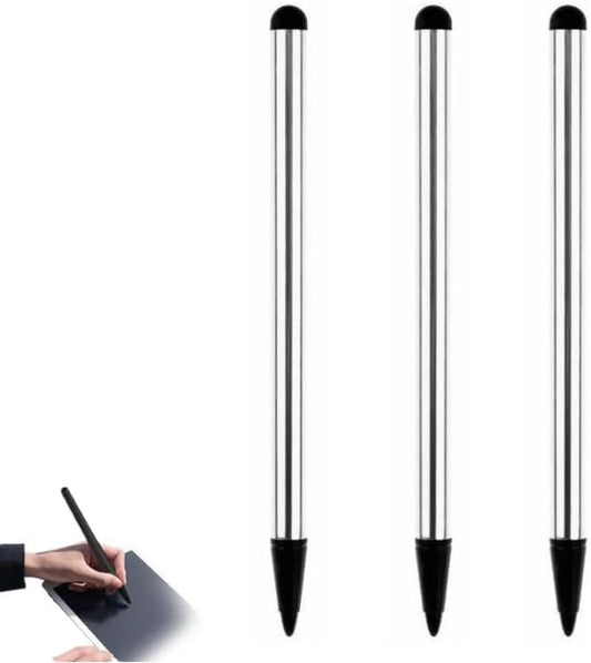 Three Colors Stylus Pens,Universal Fine Point for Phone/Android/Tablet and Other Touch Screens,High Precision Stylus for Touch Screen Devices,Cell Phones and Accessories (Silver) - color: Silver