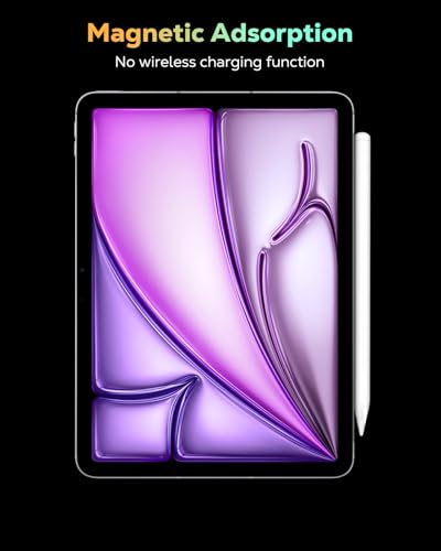 MoKo Pencil for iPad (A16) 11th 10th Gen, Stylus Pen for 2018-2026 Apple iPad 11/10/9/8/7/6/A16, Mini 7/6/5, Air M3/M2 11"/13"/5/4/3, Pro M4 13"/12.9"/11" Tilt Sensitivity, USB-C Fast Charging,White | for iPad 2026-2018, Power Display, Tilt Sensitivity, P