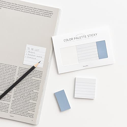 Monolike Color Palette Sticky Plan 30p A Set 4P - Self-Adhesive Memo Pad 30 Sheets - color: Plan 30p a