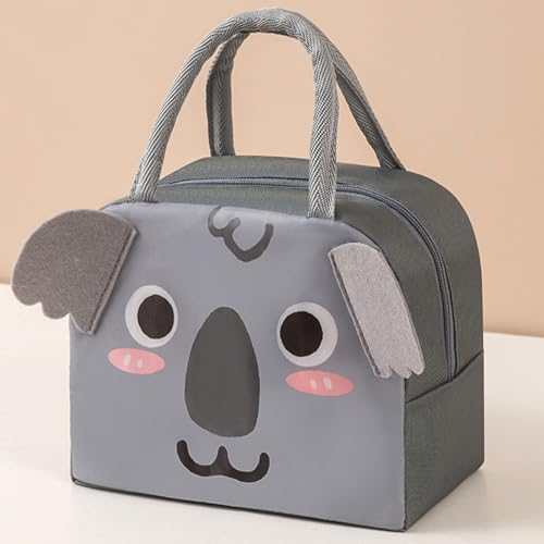 Lunch Bags Tote Cooler Bag Insulated Reusable Lunch Tote Bags Cartoon Portable Lunch Box Bag for Work Office Picnic Beach (Koala) - color: Koala