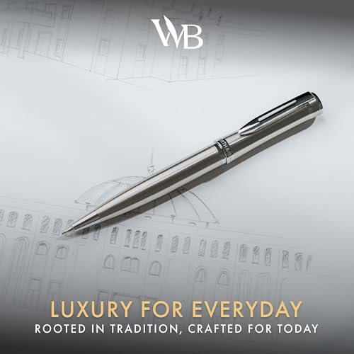Wordsworth and Black Mechanical Pencil Graphite Lead- Stunning Luxury Metal Pencil, Silver Chrome Finish, 0.7mm Led, Best Gift Set for Men & Women, Professional Executive Office Pencils - color: Silver Chrome
