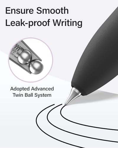 inkipen 8Pcs Gel Pens - 0.5mm Black Ink Pens Fine Point Smooth Writing, Quick Drying Retractable Pen for Journaling, Cute School & Office Supplies (Basic) - color: Basic