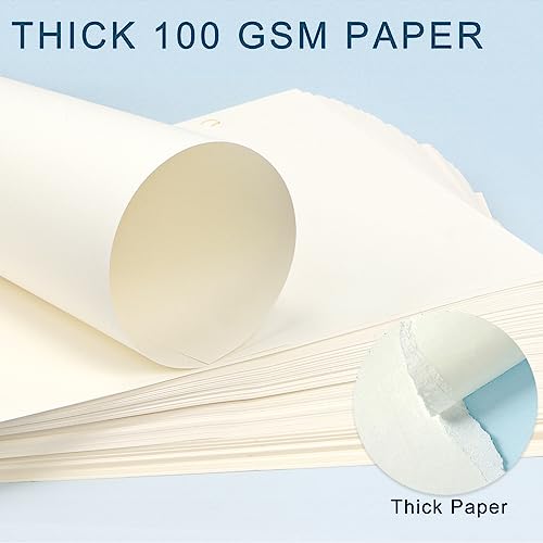 Toplive A5 Refill Paper, [4 Pack] 100GSM Thick 6 Hole Filler Inserts for 6 Ring Binder Journal Notebook - 180 Sheets (360 Pages), Blank - style: 4Pack Blank Paper