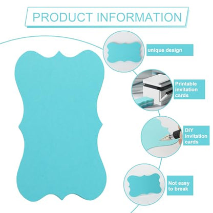 150 Pack Blue Index Cards 3x5 Pretty Blank Note Cards Aqua Cardstock Wedding Index Card Invitation Card Thank You Notes Cards For School Office Studying Kids Nursing Students - color: Blue