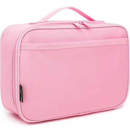 FlowFly Kids Lunch box Insulated Soft Bag Mini Cooler Back to School Thermal Meal Tote Kit for Girls, Boys, Pink - color: Pink Camo